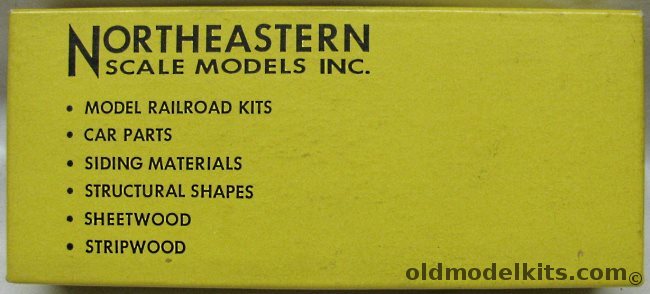 Northeastern Scale Models 1/87 NC & St. Louis Outside Braced Caboose - HO Craftsman Kit, HC-2 plastic model kit